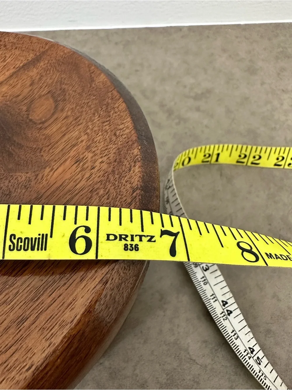 Vintage Hand Turned Solid Wooden Lidded Covered Bowl w/ Knob - Brown Trinket Box